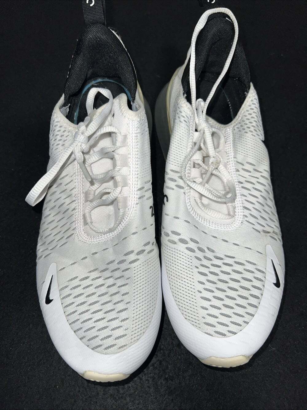 Nike Air Max 270 Triple White Ah8050-100 Mens 8.5 Sneakers - Picture 4 of 8